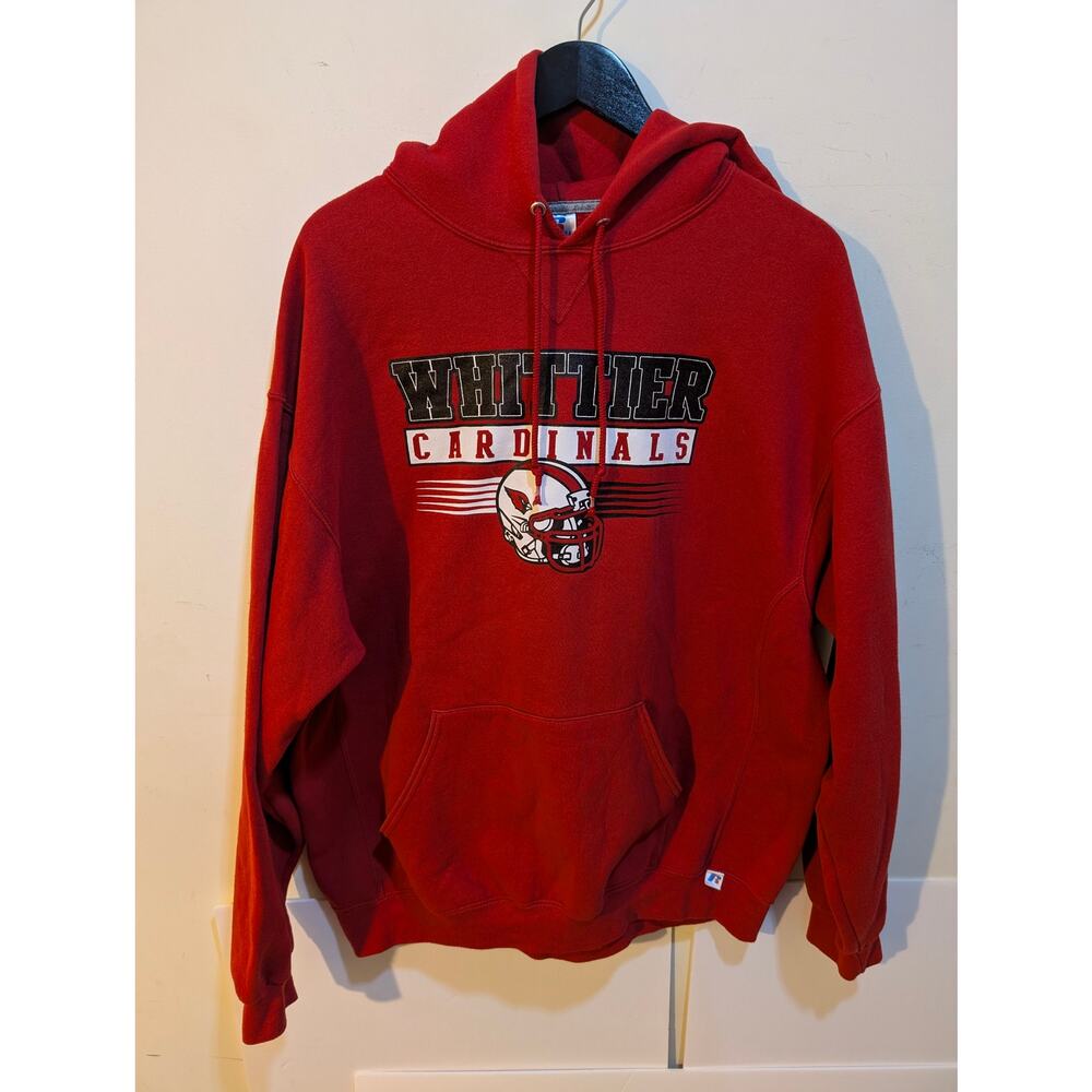 Vintage Whittier Cardinals High School Official Russell Athlethic Y2K Hoodie XL